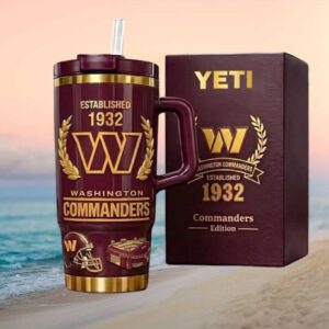 Washington Commanders Established 1932 Commemorative 40oz Tumbler