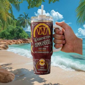 Washington Commanders Take Command Vintage 40oz Tumbler Est 1932
