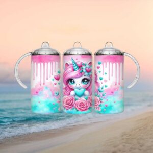 Whimsical Unicorn Design Insulated Tumbler
