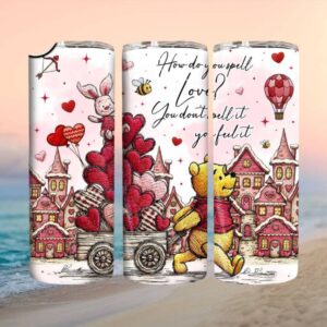 Winnie the Pooh & Friends Valentine's Day Tumbler