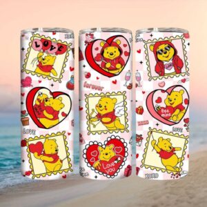 Winnie the Pooh Valentine's Day Love Tumbler