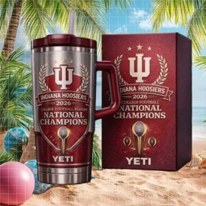 YETI Style 2026 College Football Playoff National Champions Indiana Hoosiers Tumbler