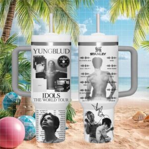 YUNGBLUD Idols World Tour 2025 Concert Dates Aesthetic White Tumbler