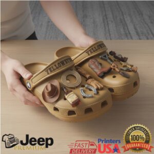 Yellowstone Western Jibbitz Clogs