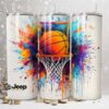 Court Side Chaos Basketball Skinny Tumbler Court Side Chaos Basketball Skinny Tumbler