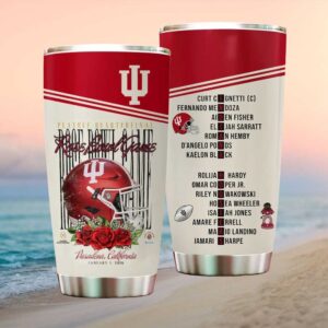 2026 Rose Bowl Game Pasadena California Indiana Hoosiers Football Tumbler