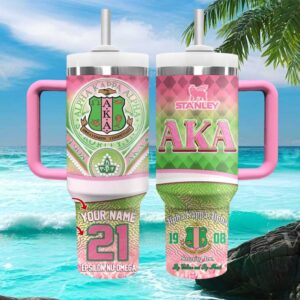 Alpha Kappa Alpha AKA Sorority 1908 Personalized Greek Life Tumbler