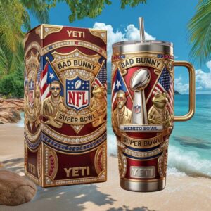 Bad Bunny x NFL Super Bowl Limited Edition Benito Bowl Jeweled Tumbler