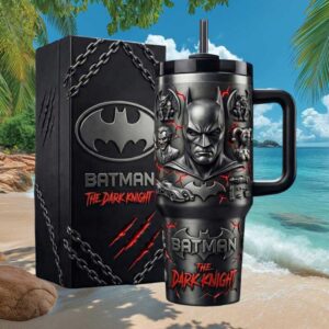 Batman The Dark Knight DC Comics 3D Sculpted Insulated Travel Tumbler