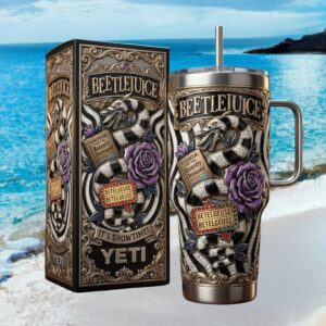Beetlejuice “It's Showtime” Sandworm 40oz Tumbler with Display Box