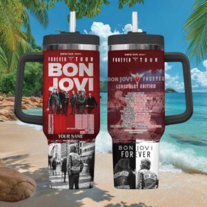 Bon Jovi Forever Legendary Edition 2025 Tour 40oz Tumbler Personalized