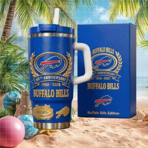 Buffalo Bills 66th Anniversary 1960 2026 Limited Edition Blue Tumbler