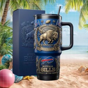 Buffalo Bills Legacy of the North 1973 2025 3D Sculpted Fan Tumbler