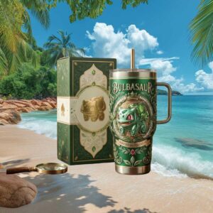 Bulbasaur Rooted in Strength 40oz Stainless Steel Tumbler
