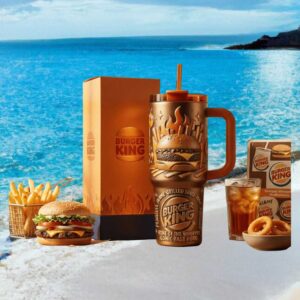 Burger King “Home of the Whopper” Flame Grilled 3D Sculpted 40oz Tumbler
