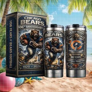 Chicago Bears 106th Anniversary (1920 2026) Heritage Series 40oz Tumbler
