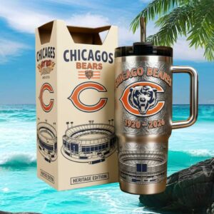 Chicago Bears Heritage Edition 1920 2026 Soldier Field Commemorative Tumbler