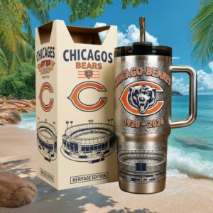 Chicago Bears Heritage Edition 40oz Tumbler Soldier Field Legend 1920 2026