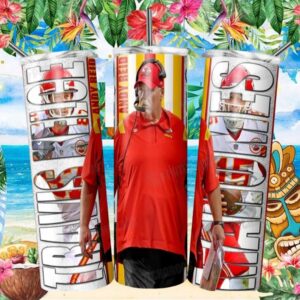 Chiefs Kingdom Trio Andy Reid, Mahomes & Kelce Tumbler Wrap