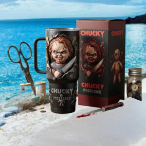 Chucky Possessed 3D Horror Movie Slasher Fan Gift Tumbler