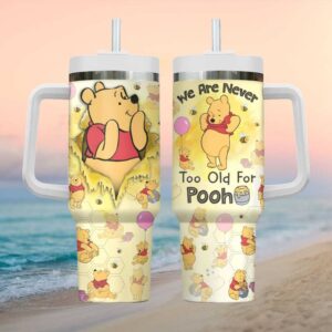 Classic Winnie The Pooh Honeycomb Design Never Too Old For Pooh Tumbler