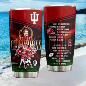 Coach Curt Cignetti Indiana Hoosiers 2025 2026 National Champions Roster Tumbler