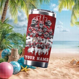 Custom Indiana Hoosiers Football 2025 Season Fan Name Tumbler