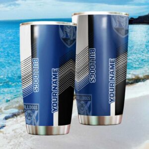 Custom Name Canterbury Bankstown Bulldogs NRL Tumbler   Personalized Gift