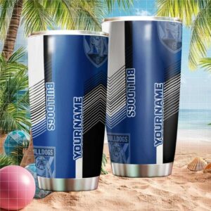 Custom Name Canterbury Bankstown Bulldogs NRL Tumbler Personalized Gift
