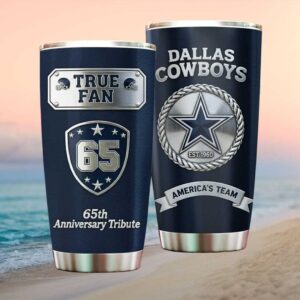 Dallas Cowboys 65th Anniversary Tribute America's Team True Fan STumblerl Tumbler