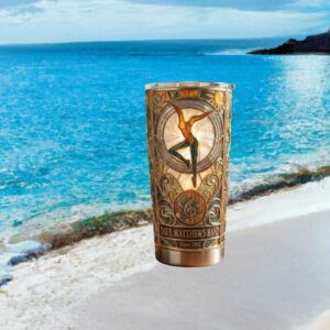 Dave Matthews Band DMB Fire Dancer Stained Glass Art Tumbler