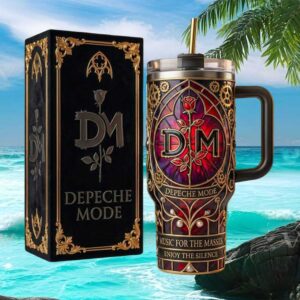 Depeche Mode Music For The Masses Enjoy The Silence Gothic Rose 40oz Tumbler