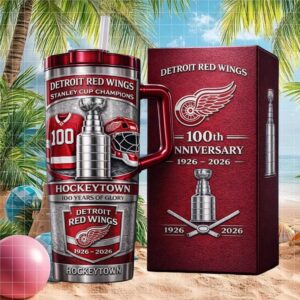 Detroit Red Wings 100th Anniversary Hockeytown Stanley Cup Champions Commemorative Tumbler