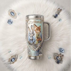 Disney Zootopia Judy & Nick “Anyone Can Be Anything” 3D Travel Tumbler