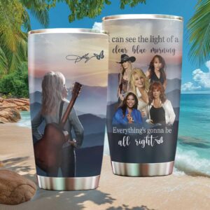 Dolly Parton Clear Blue Morning Mountains 40oz Tumbler