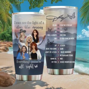 Dolly Parton Discography Song Titles Butterfly 40oz Tumbler