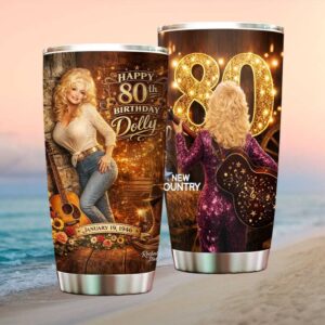Dolly Parton Happy 80th Birthday January 19 1946 Legends Anniversary Tumbler
