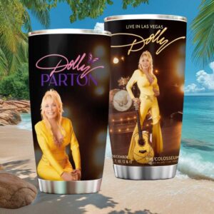 Dolly Parton Live in Las Vegas The Colosseum Commemorative Tumbler
