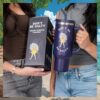Celestial Moon and Stars Gold Foil Navy Blue Fantasy Tumbler Celestial Moon and Stars Gold Foil Navy Blue Fantasy Tumbler