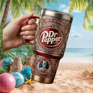 Dr Pepper King of Beverages So Misunderstood Vintage 3D Ornate Design