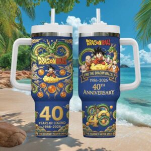 Dragon Ball 40th Anniversary 1986 2026 “The Journey Never Ends” 40oz Tumbler