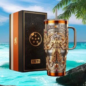 Dragon Ball Super Goku Ultra Instinct Limit Break Legend Gold 40oz Tumbler