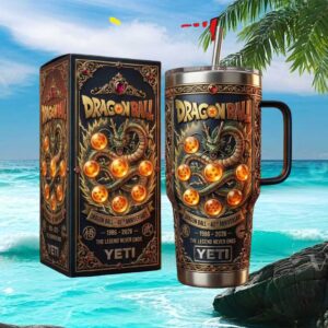 Dragon Ball Z 40th Anniversary Shenron & Dragon Balls 1986 2026 40oz Tumbler