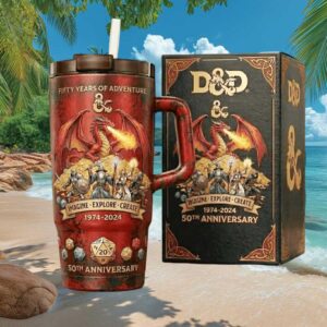 Dungeons & Dragons 50th Anniversary D&D Red Dragon Commemorative Tumbler