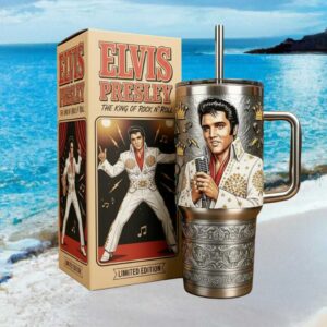 Elvis Presley King of Rock N’ Roll Limited Edition 40oz Insulated Tumbler