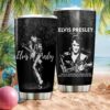 Custom Name Elvis Presley Rose Gold Glitter Effect Performance 40oz Tumbler Custom Name Elvis Presley Rose Gold Glitter Effect Performance 40oz Tumbler