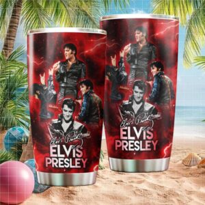 Elvis Presley Rock Legend Red Lightning Signature Series Insulated Tumbler