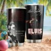 Elvis and Jesus Cross Pink Floral Faith Insulated Coffee Tumbler Elvis and Jesus Cross Pink Floral Faith Insulated Coffee Tumbler