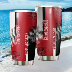 Essendon Bombers AFL Custom Name Team Spirit Tumbler Tumbler