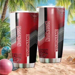 Essendon Bombers AFL Custom Name Team Spirit Tumbler Tumbler